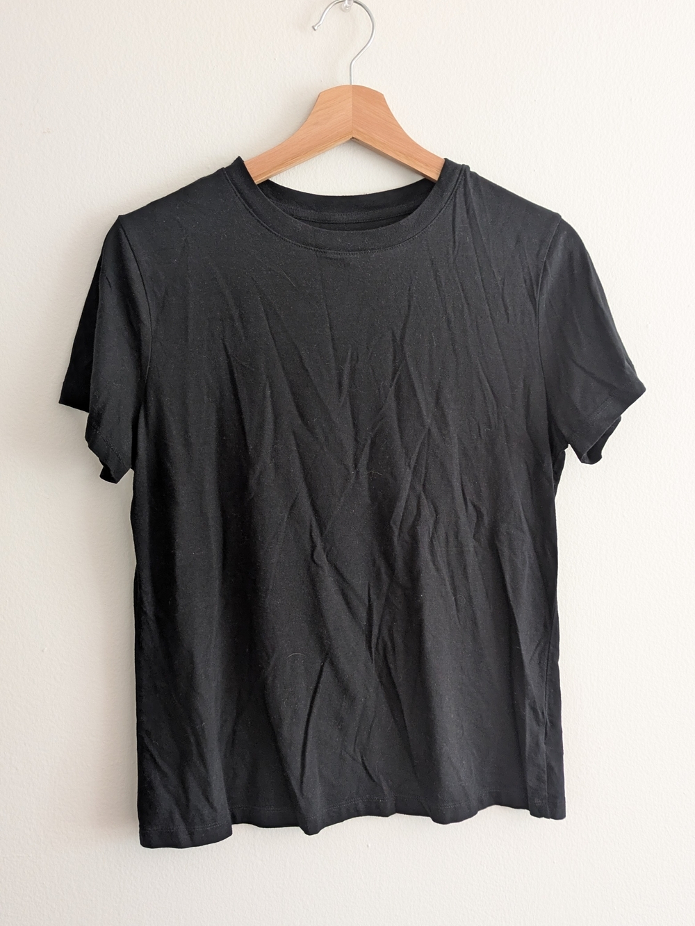 a new day Black Crewneck Short Sleeve Tee
